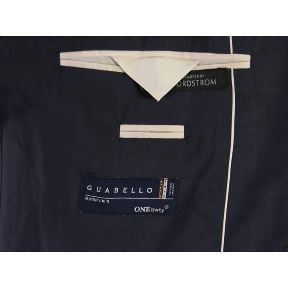 Hugo Boss The Jam/Sharp Solid Navy Blue Super 130's Wool 2-Btn Suit 40L - Picture 8 of 11
